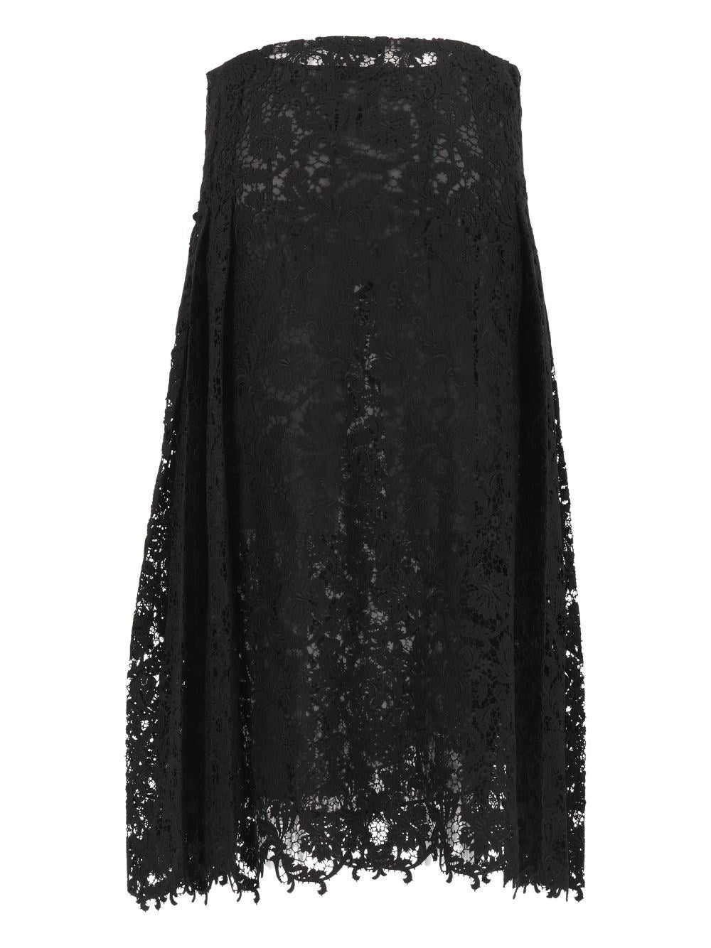 Fendi Women Macramé Lace Midi Skirt