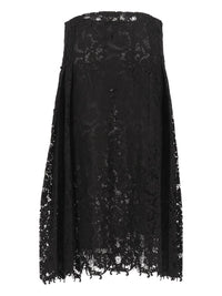 Fendi Women Macramé Lace Midi Skirt