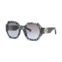 Chopard Sunglasses Round Full Rim, Scales Azure Havana Frame and Brown Gradient Blue Lens SCH362M0T66