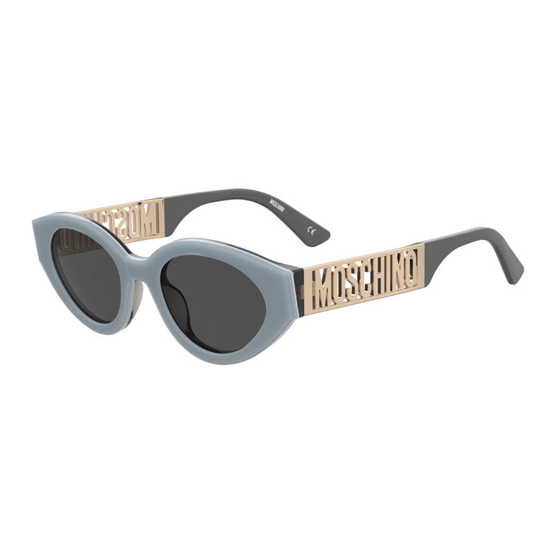 Moschino Sunglasses Cat Eye Full Rim, Pink Frame and Pink Silver Mirror Lens MOS160/S035J2S