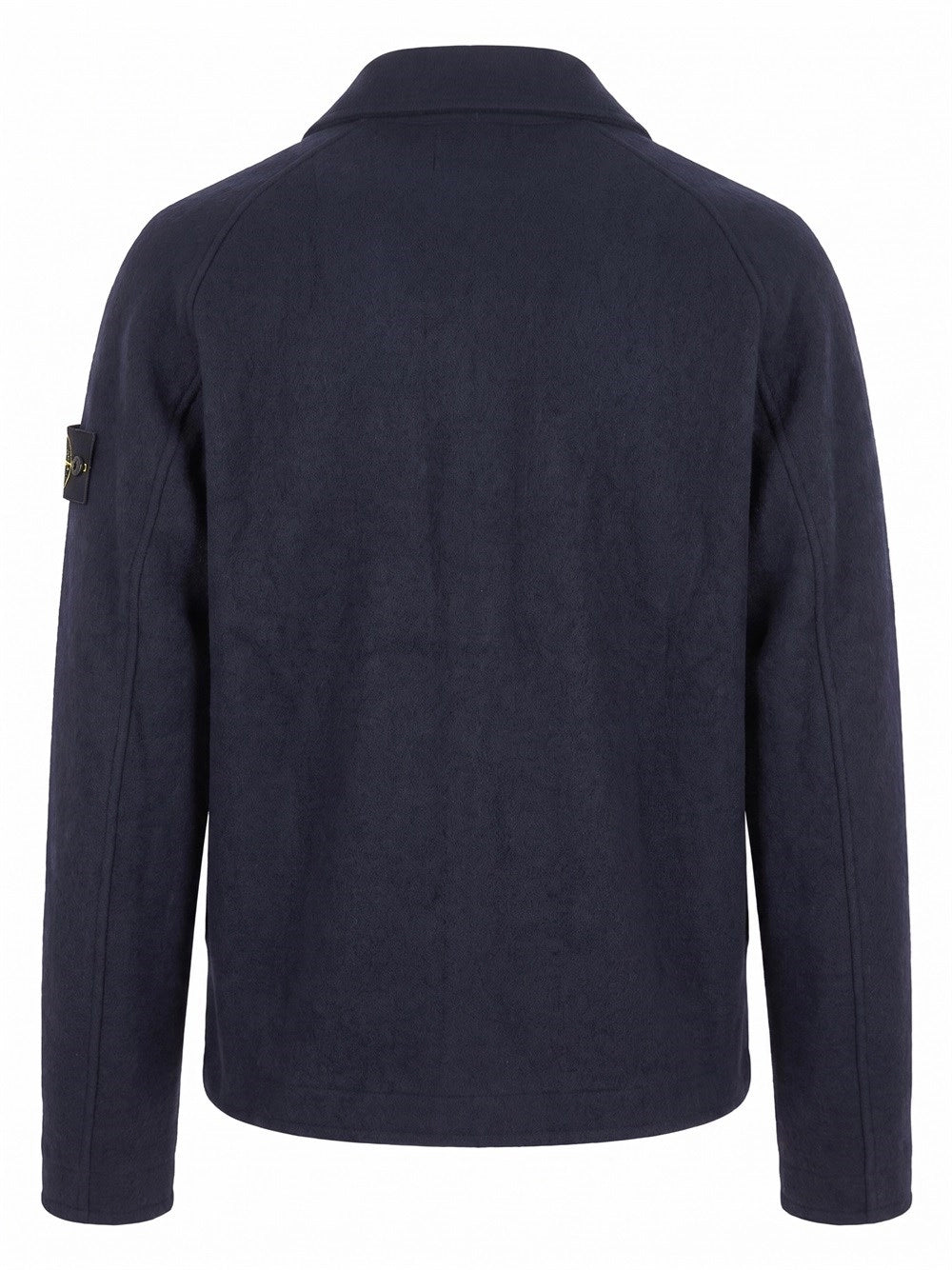 Stone Island Men Felted Rws Wool Cardigan
