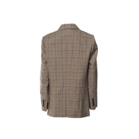 Brunello Cucinelli Brunello Cucinelli Prince Of Wales Linen Blazer Women