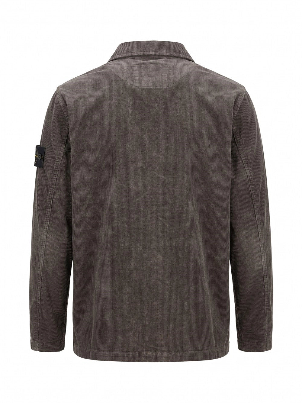 Stone Island Men Corduroy Garment Dyed `Terra` Shirt