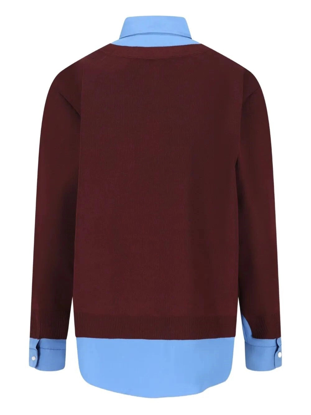 Miu Miu Women Wool Cardigan With Cotton Details