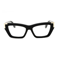 Palm Angels Eyeglasses Cat Eye Full Rim, Black Frame and Clear Demo Lenses Lens PERJ01DSTYLE1D1000