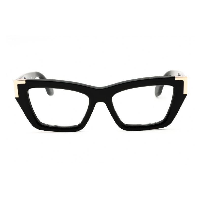 Palm Angels Eyeglasses Cat Eye Full Rim, Black Frame and Clear Demo Lenses Lens PERJ01DSTYLE1D1000