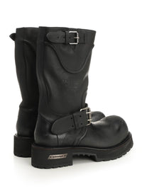 Balenciaga Balenciaga Men "Venom" Leather Boots