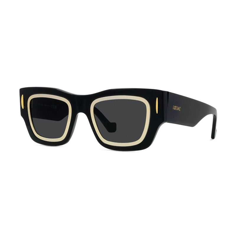 Loewe Loewe Sunglasses Square Full Rim, Black Frame and Grey Lens LW40168I01A