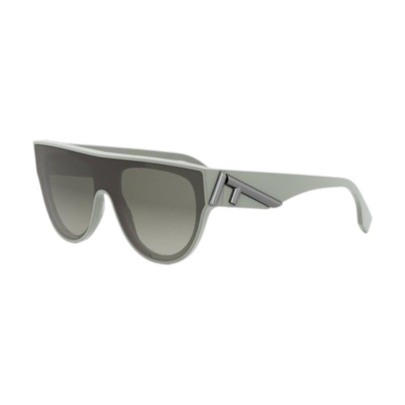 Fendi Fendi Sunglasses Geometric Full Rim, Shiny Green Frame and Green Gradient Lens FE40150I95P