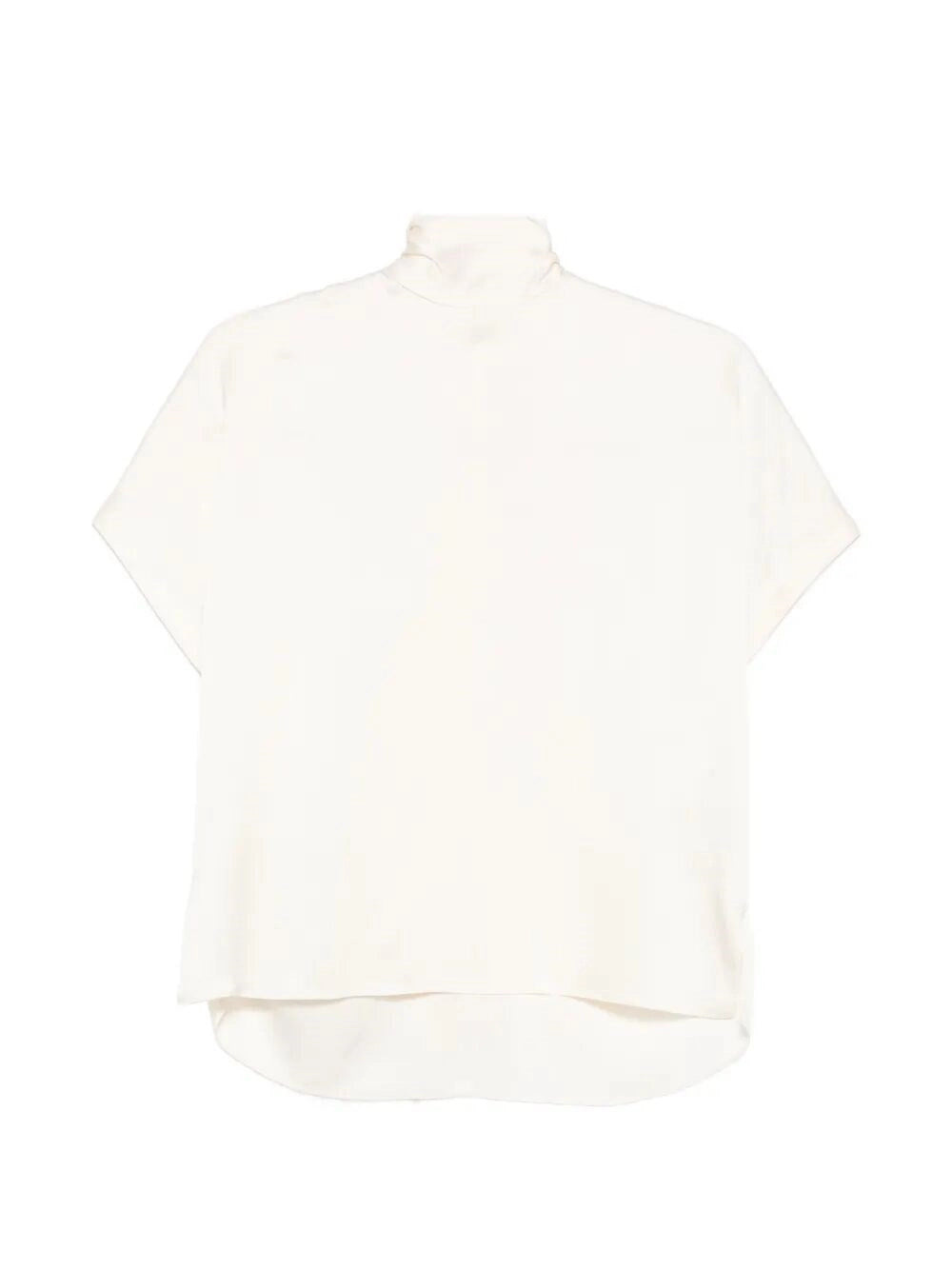 Brunello cucinelli Brunello Cucinelli Women Mock Neck T-Shirt With Monili