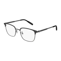Montblanc Sunglasses Square Full Rim, Grey Frame and Clear Demo Lens Lens MB0083OK001