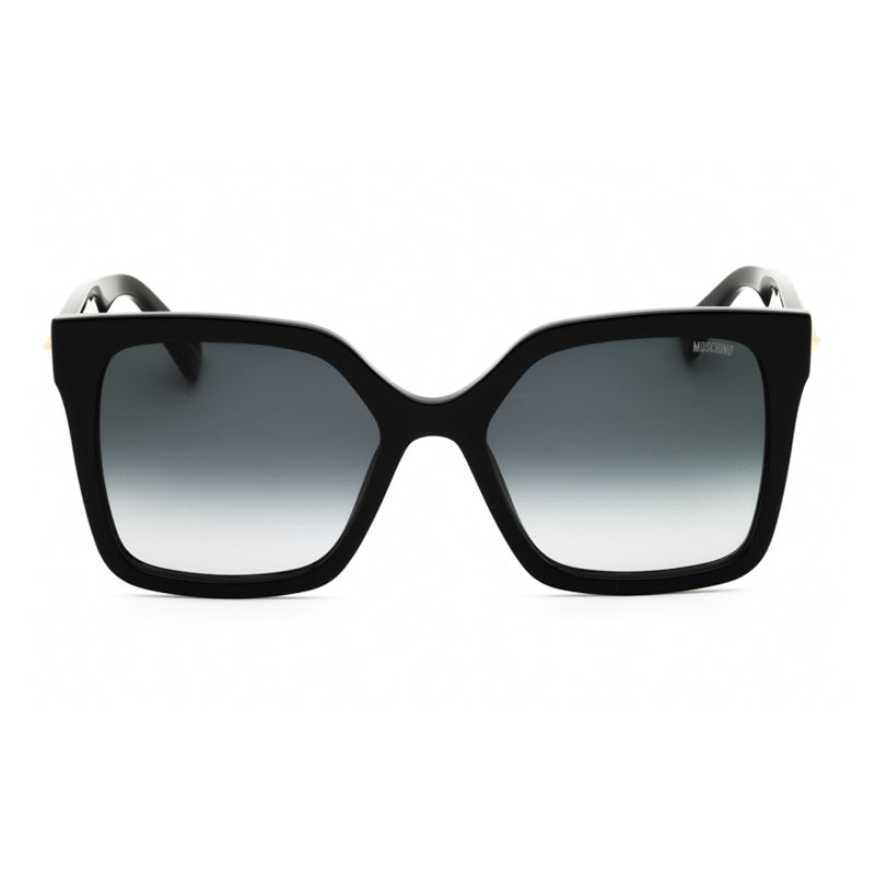 Moschino Sunglasses Square Full Rim, Black Frame and Dark Grey Gradient Lens MOS123/S08079O