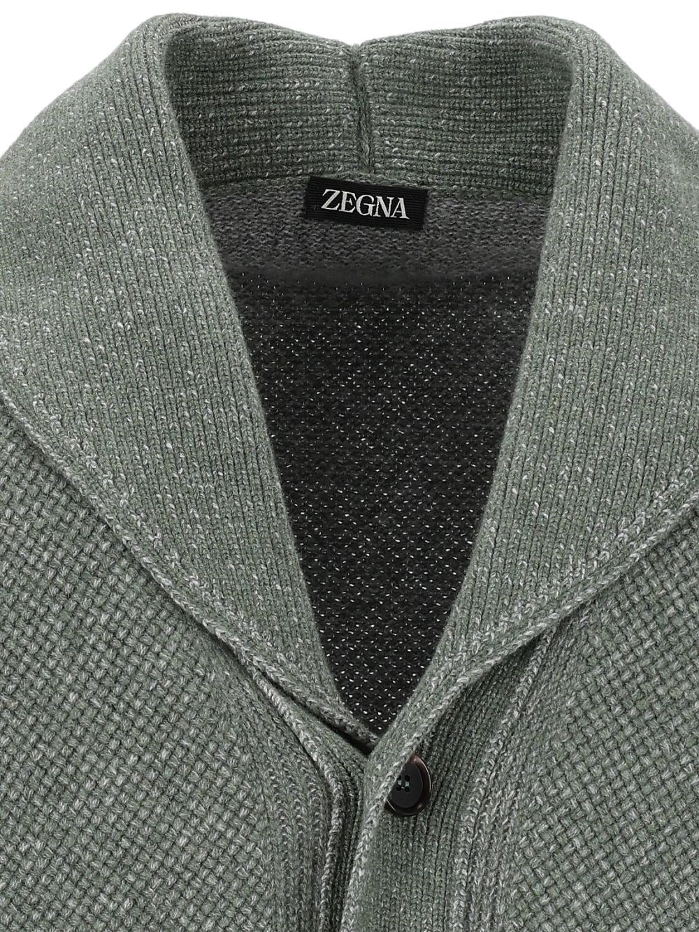 Zegna Zegna Men Cashmere-Blend Shawl-Collar Cardigan