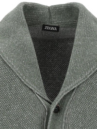 Zegna Zegna Men Cashmere-Blend Shawl-Collar Cardigan