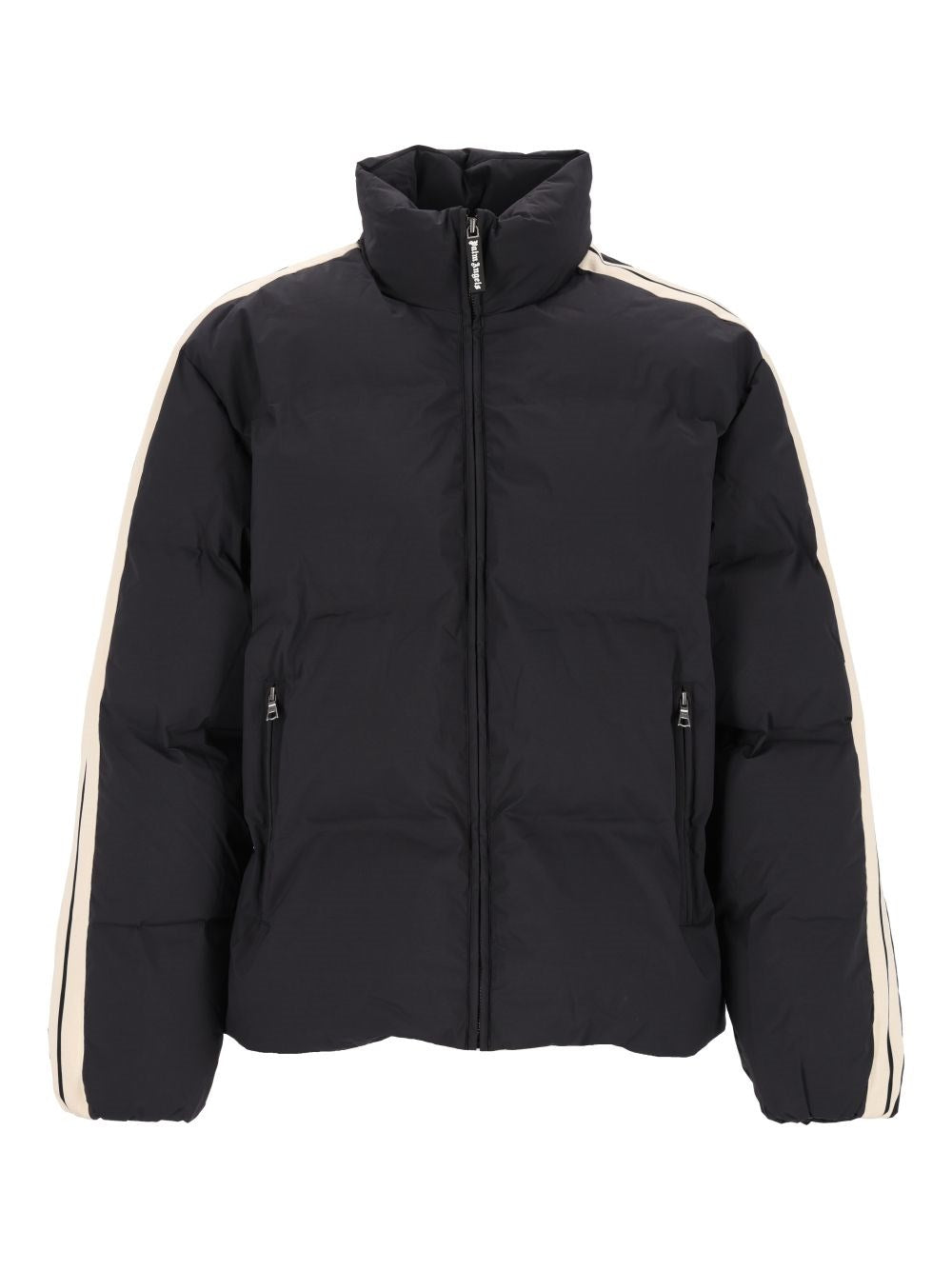 Palm Angels Men Track Padded Jacket With Contrast Stripes