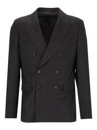 Paul Smith Men Double-Breasted Wool And Cashmere Blazer