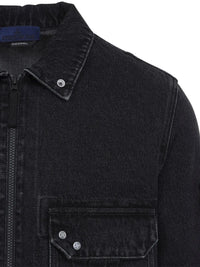 Stone Island Men `Black Grainy Wash` Shirt
