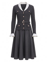Self-Portrait Women Knit Midi Dress