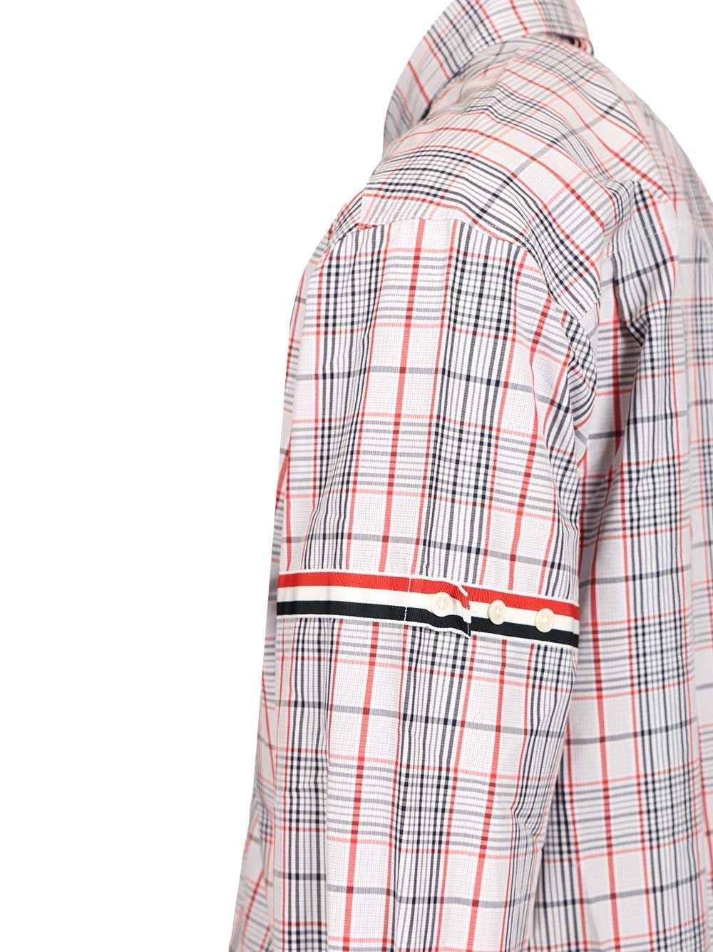 Thom Browne Men Oversized Cotton Poplin Shirt
