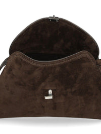 Toteme Toteme Women Suede "T-Lock" Clutch Bag