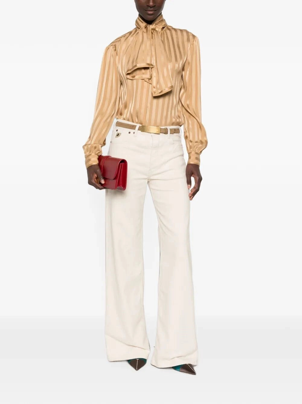Saint Laurent Women Silk Blouse