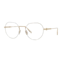 Dior Eyeglasses Round Full Rim, Shiny Gold Frame and Clear Demo Lens Lens NEODIOROR3UB000