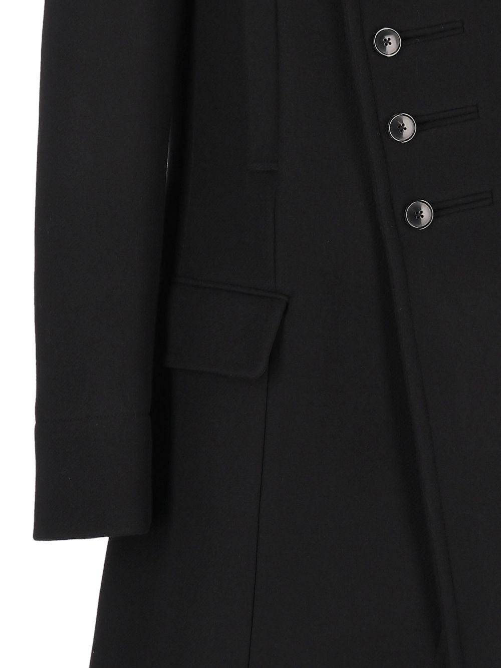 Dries Van Noten Men Long Coat With Asymmetric Buttons