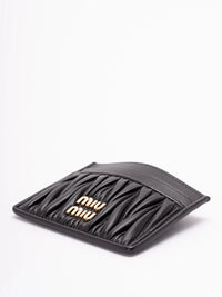 Miu Miu Women Matelassé Leather Card Holder
