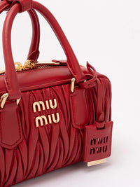 Miu Miu Women `Arcadie` Matelassé Nappa Leather Bag