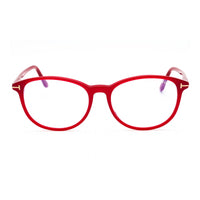 Tom Ford Eyeglasses Square Full Rim, Shiny Pink Frame and Clear Blue Light Block Lens FT5810-B072