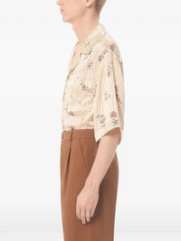 Valentino Garavani Men `Papier Floral` Bowling Shirt