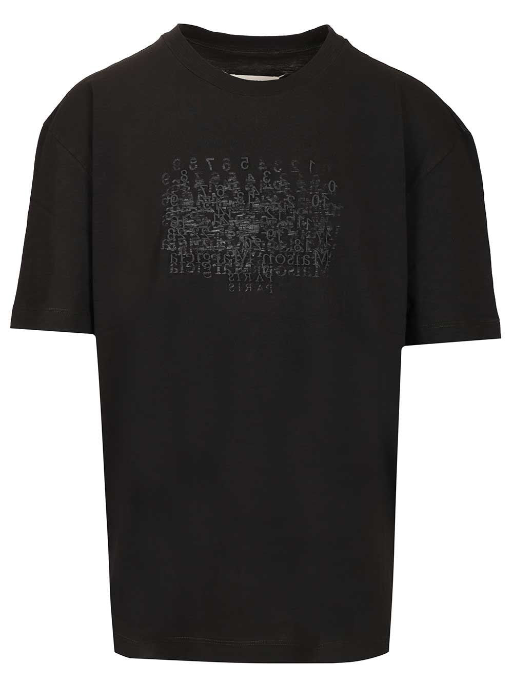 Maison Margiela Maison Margiela Men Embroidered Cotton T-Shirt
