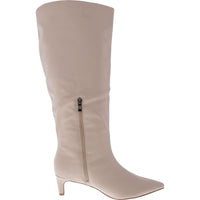 Tullip Womens Wide Calf Zippered Knee-High Boots