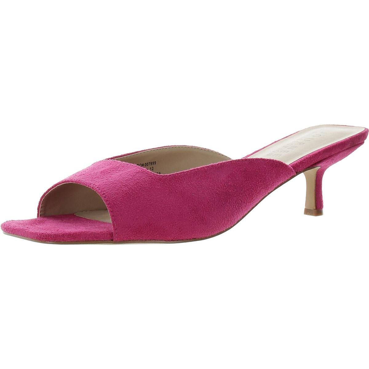 Womens Solid Man Made Kitten Heels
