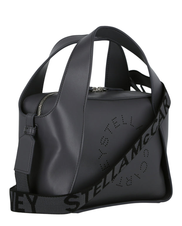 Stella McCartney Womens Logo Line Crossbody Bag