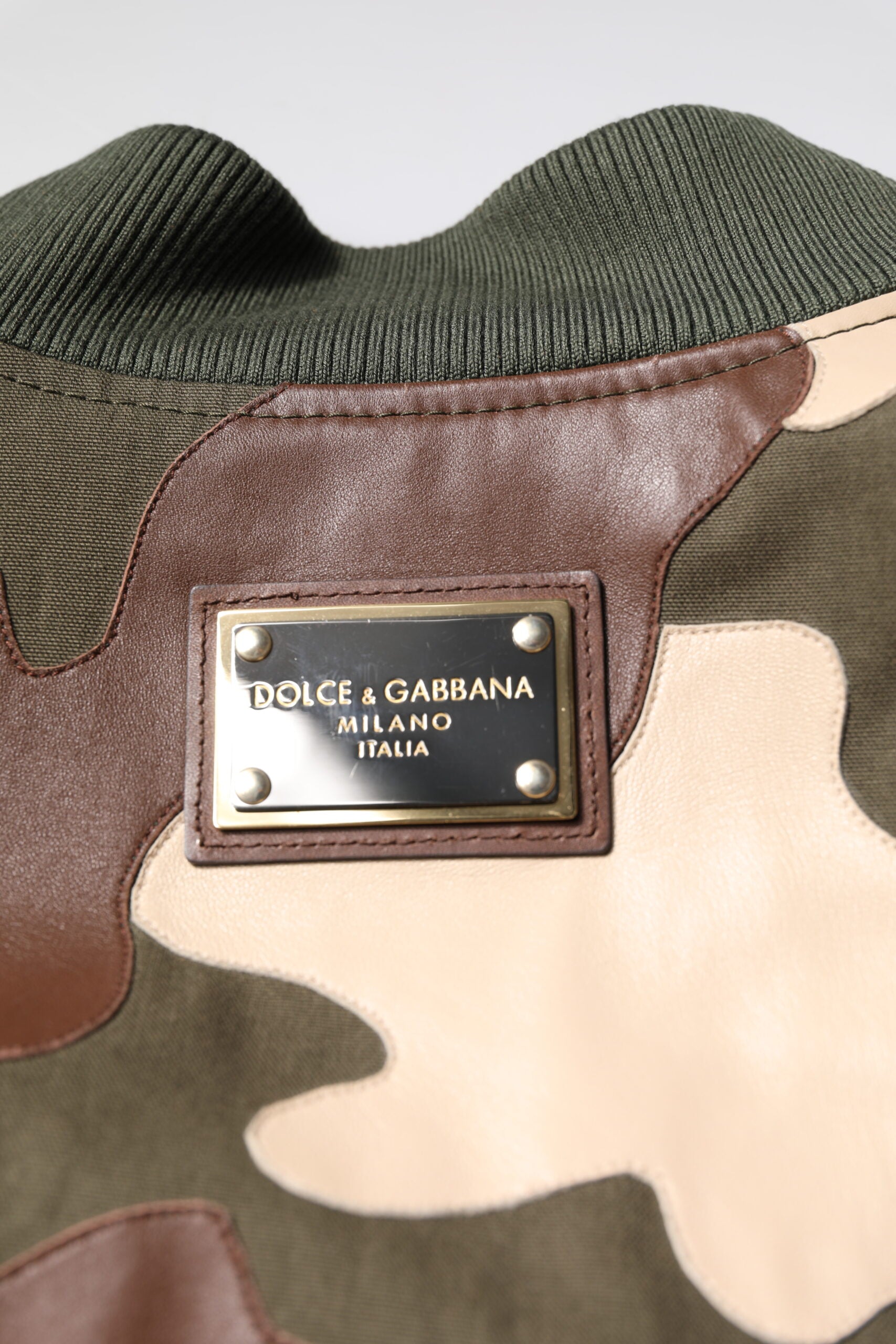 Dolce & Gabbana Dolce & Gabbana Multicolor Cotton Bomber Full Zip Men's Jacket