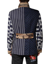 Dolce & Gabbana Dolce & Gabbana Multicolor Cotton Logo Patchwork Coat Men's Jacket