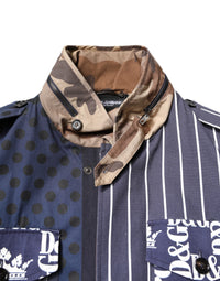 Dolce & Gabbana Dolce & Gabbana Multicolor Cotton Logo Patchwork Coat Men's Jacket