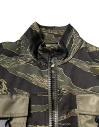 Dolce & Gabbana Dolce & Gabbana Multicolor Camouflage Cotton Bomber Men's Jacket
