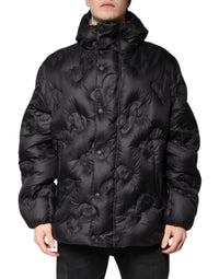 Dolce & Gabbana Dolce & Gabbana Black Hooded Parka Coat Winter Men's Jacket