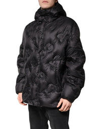 Dolce & Gabbana Dolce & Gabbana Black Hooded Parka Coat Winter Men's Jacket