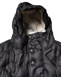 Dolce & Gabbana Dolce & Gabbana Black Hooded Parka Coat Winter Men's Jacket