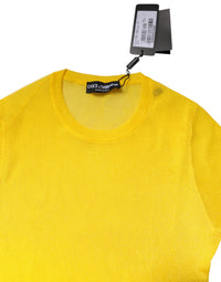 Dolce & Gabbana Yellow Polyester Women Pullover Top Women's Sweater