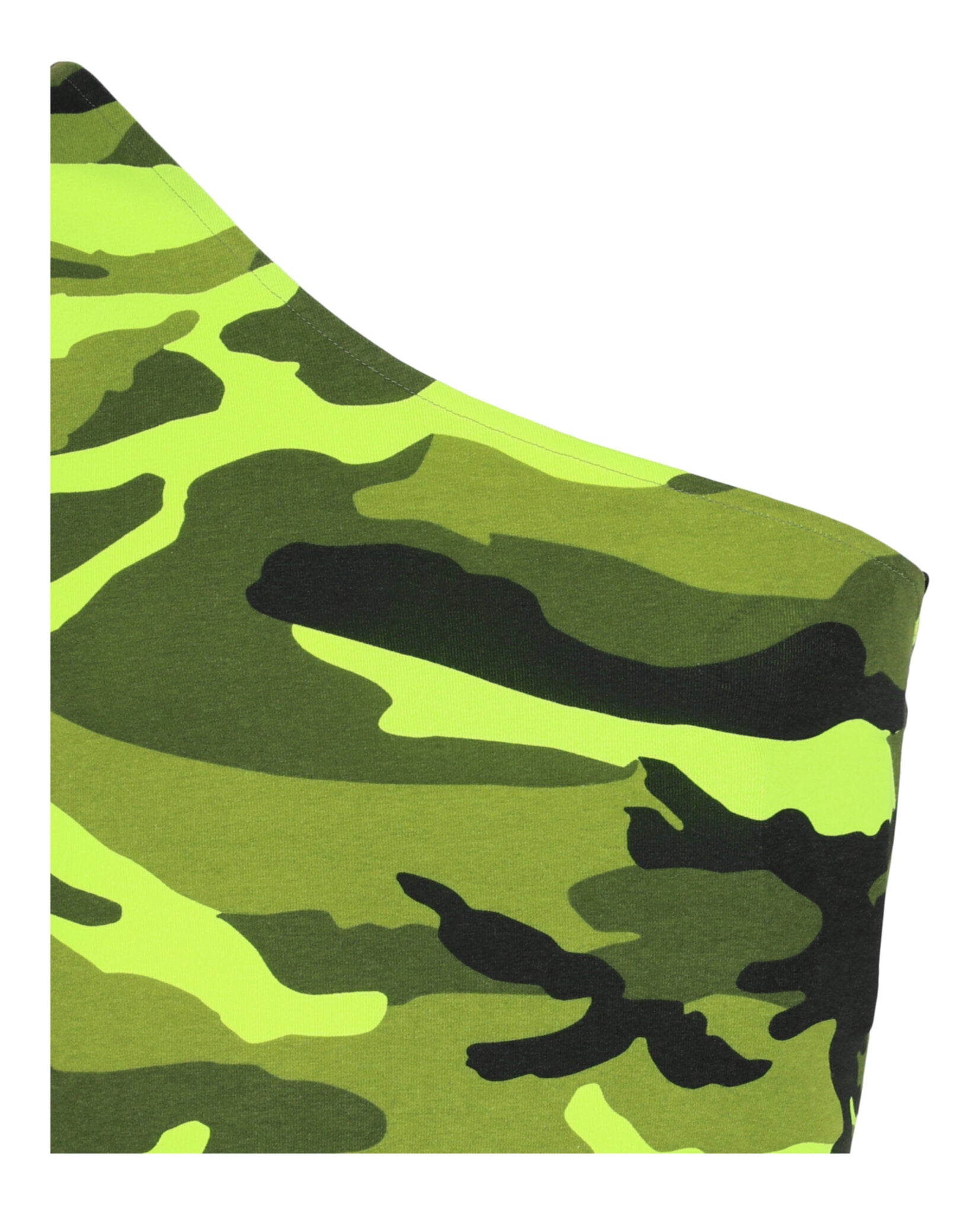 Balenciaga Mens Asymmetrical Camo Patterned Tank