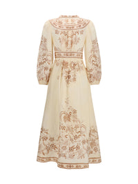 ZIMMERMANN Zimmermann Women Indra Plunge Floral Dress