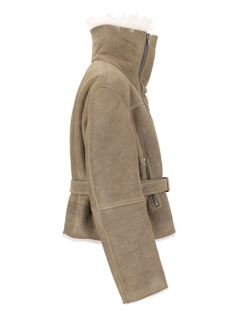 Rick Owens Women Tower Suede Jacket