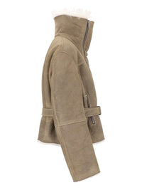 Rick Owens Women Tower Suede Jacket