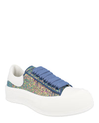 Alexander McQueen Womens Glitter Low-Top Sneakers