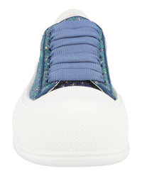 Alexander McQueen Womens Glitter Low-Top Sneakers