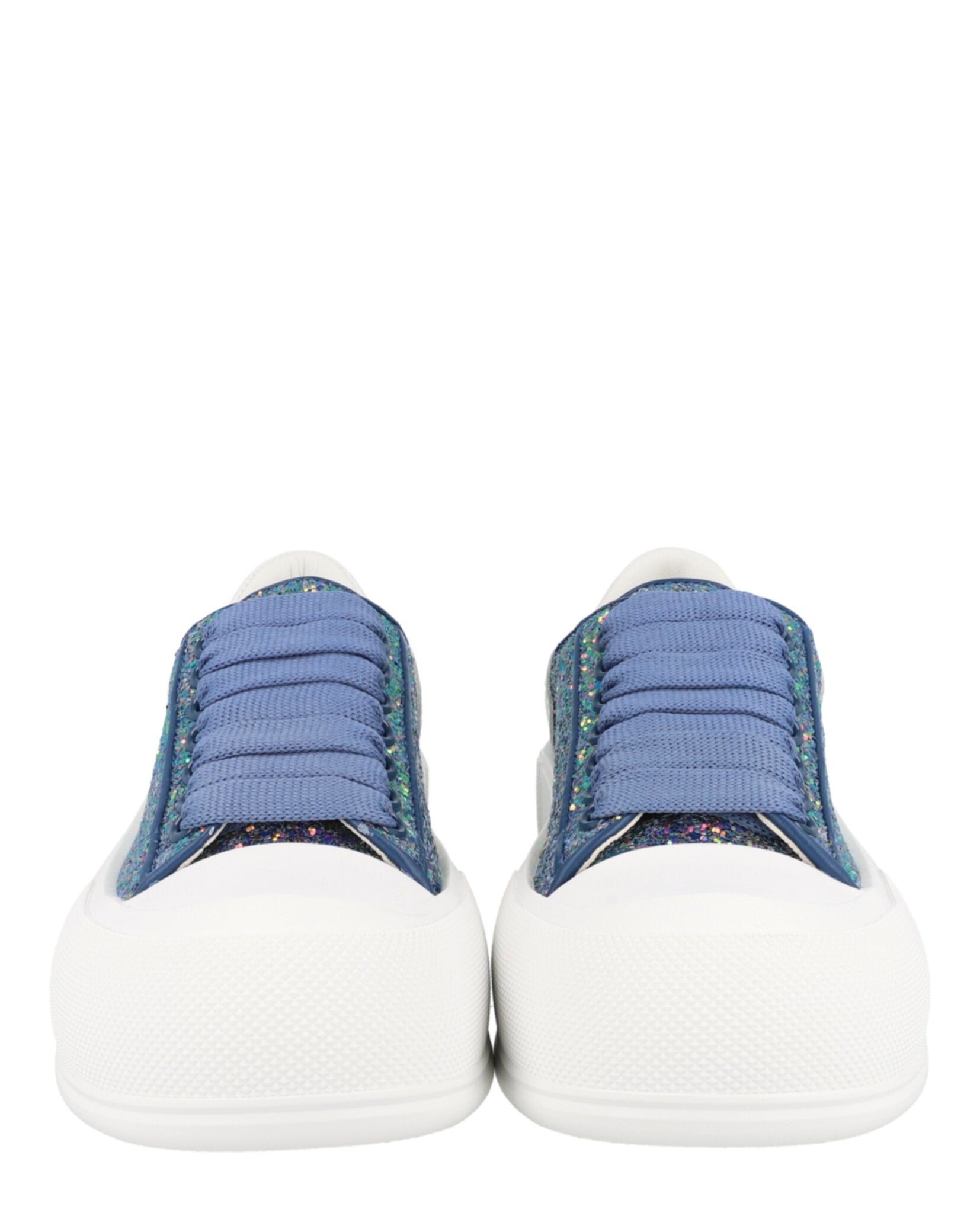 Alexander McQueen Womens Glitter Low-Top Sneakers